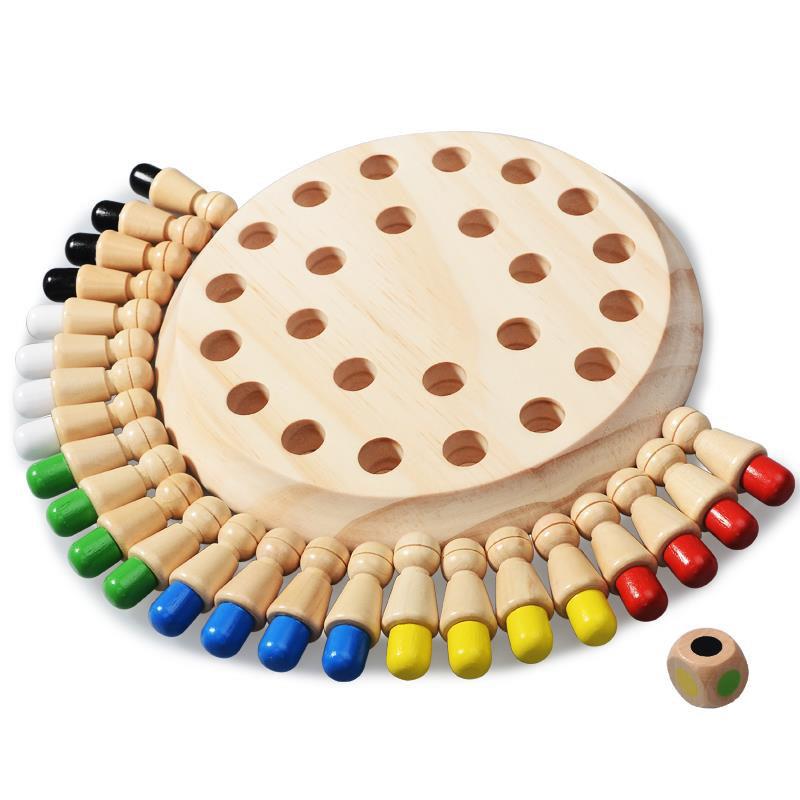 Board Game Of Life - Houten puzzelspeelgoed Montessori Educatief leren Kleur