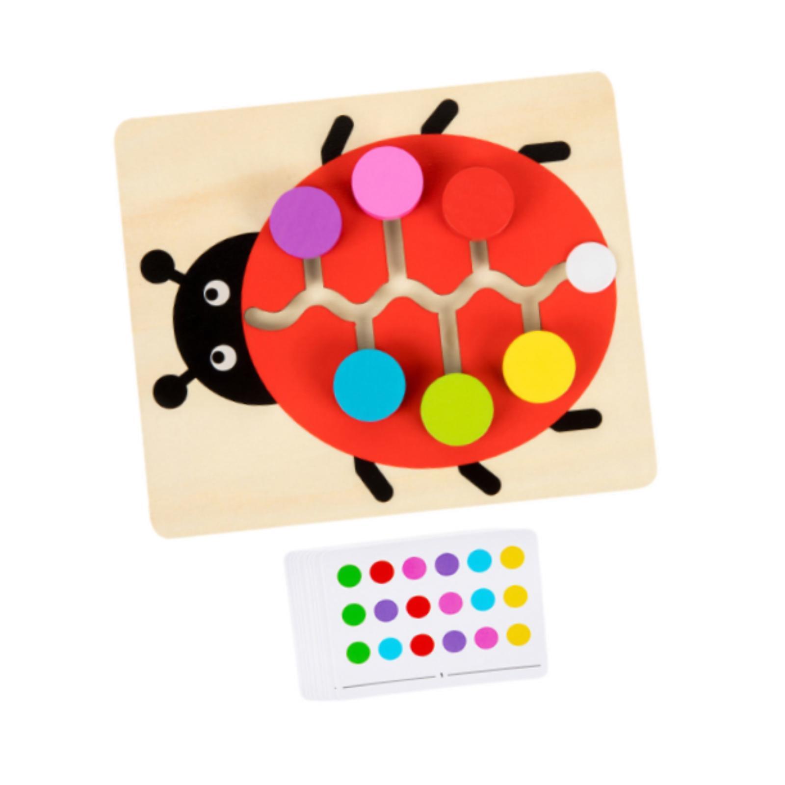 Houten kleurmatching schuifpuz - Strategy Board Game recensie en prijs