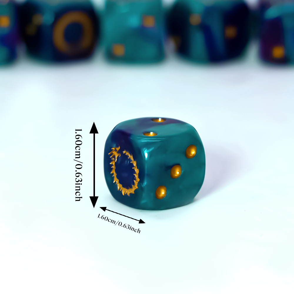 6 Stuks Diepzee Gouden Vlam D6 - Board Game Live recensie en prijs