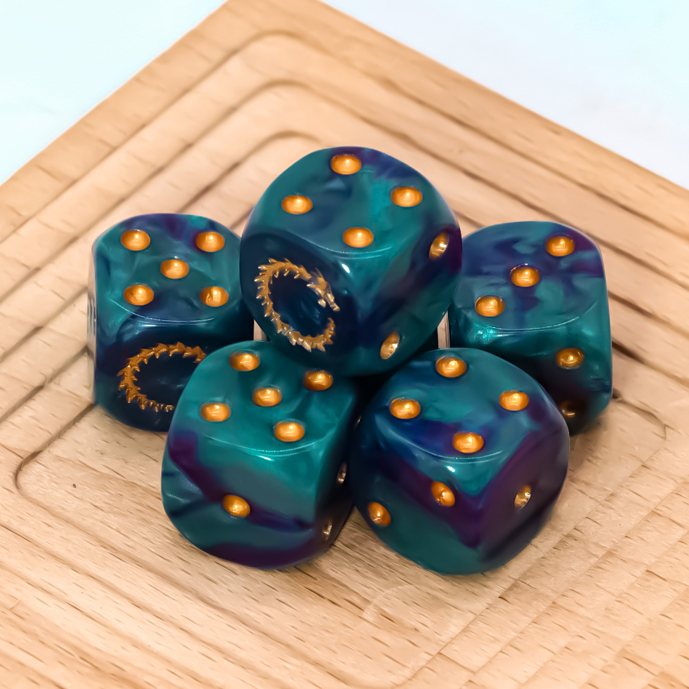 6 Stuks Diepzee Gouden Vlam D6 - Board Game Live recensie en prijs